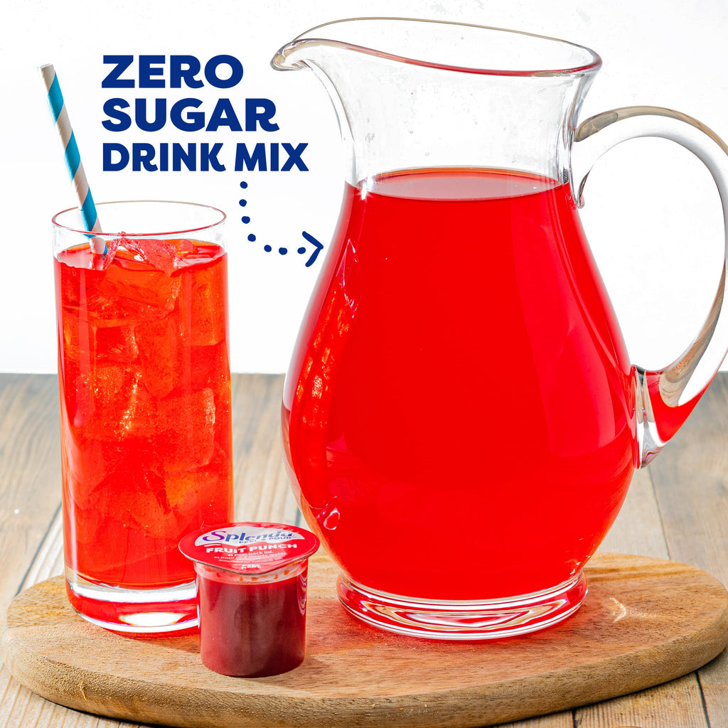 Splenda Peel and Pour Zero Calorie Drink Mix, Naturally Flavored Sugar Free Concentrate, Multi Serve Liquid Pitcher Pods (Fruit Punch)