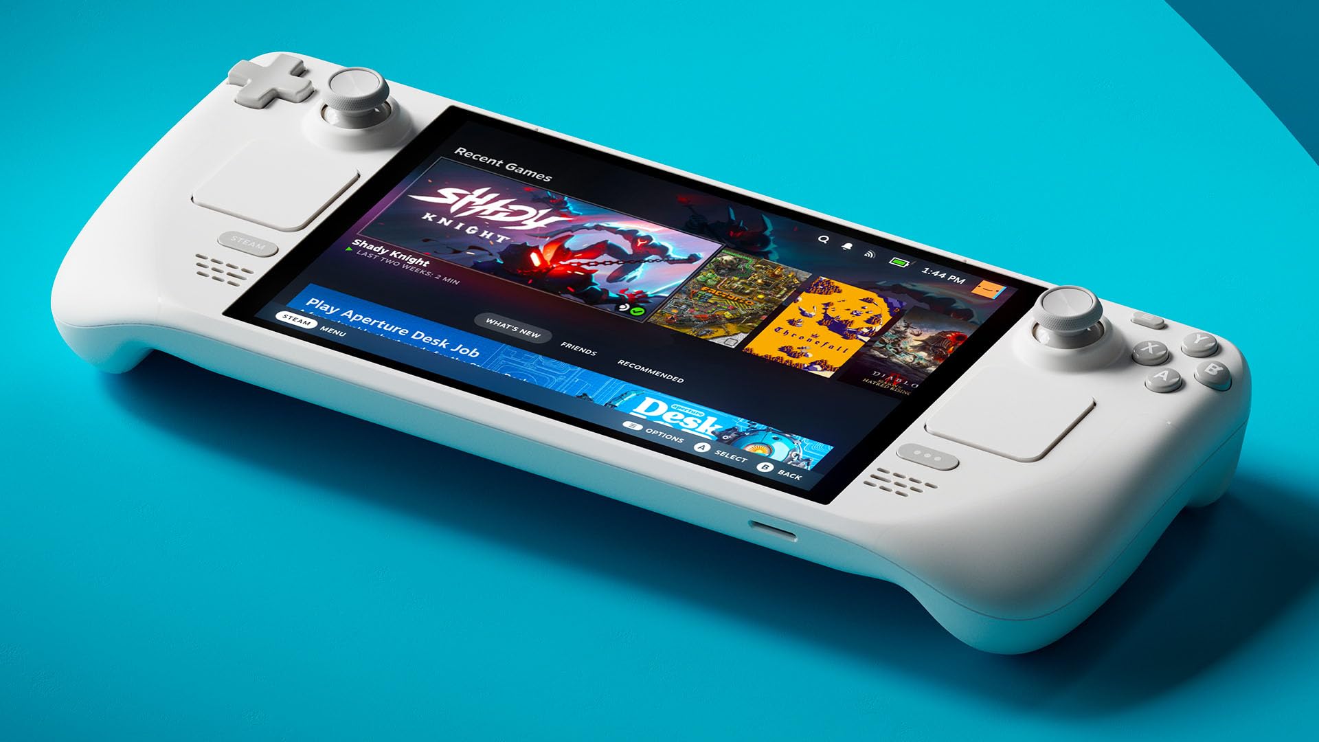 Steam Deck Limited Edition 1TB OLED White Handheld Console with Exclusive Carry Case and Microfiber Cleaning Cloth - Special UK Edition Console Region Free Hardware with USA Plug Video Game Console