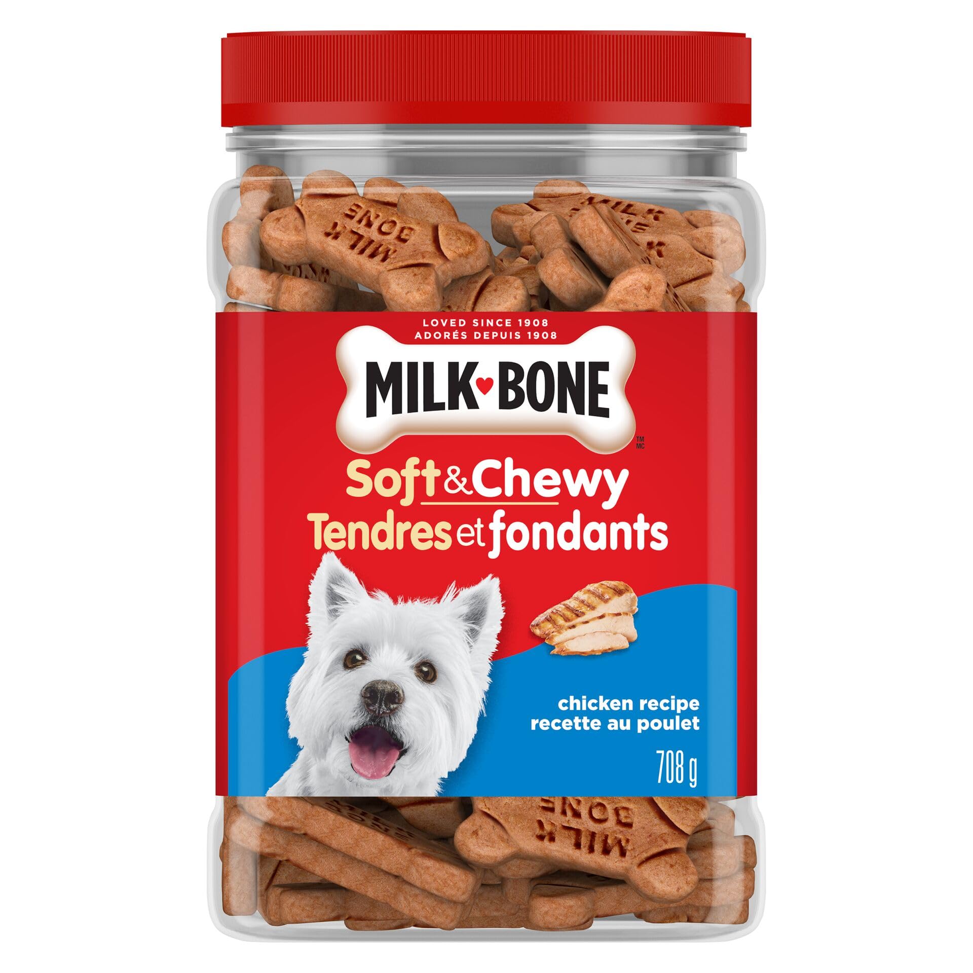 Milk-Bone Soft & Chewy Dog Treats, Tender Oven Baked Snacks Made with Tasty Wholesome Ingredients