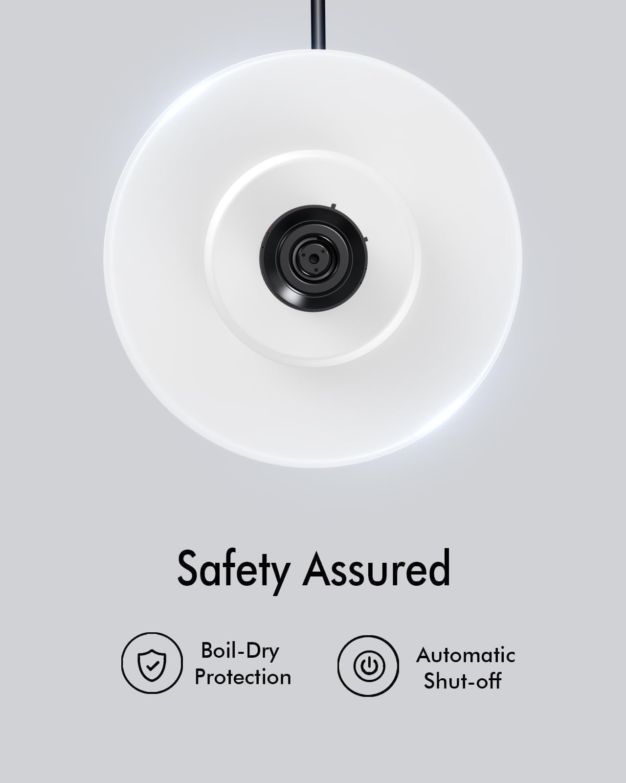 LONGDEEM Electric Tea Kettle for Boiling Water, Wide-Open Lid Stainless Steel Water Boiler, 1500W/1.7L, Auto Shut Off & Boil-Dry Protection, Cordless Swivel Base & LED Indicator