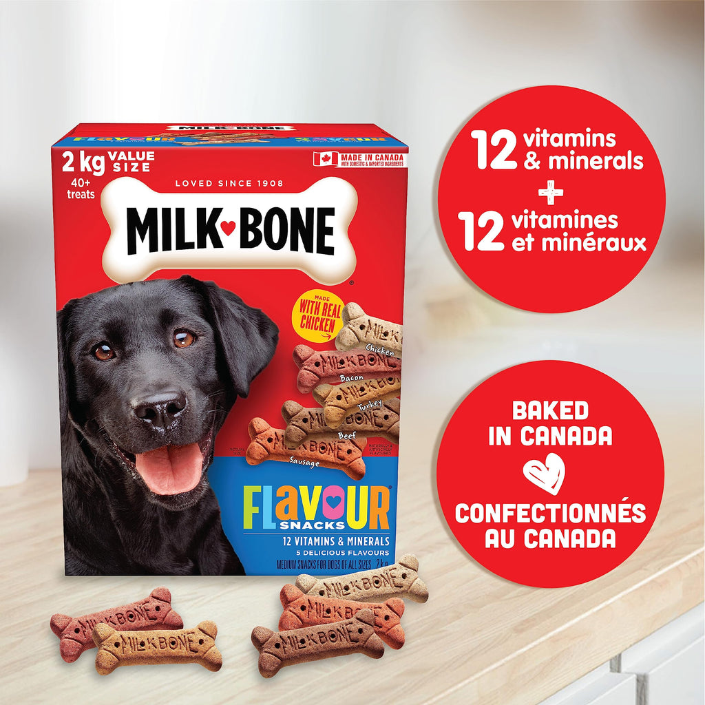 Milk-Bone Flavour Snacks Dog Biscuits Medium Sized Dog Treats