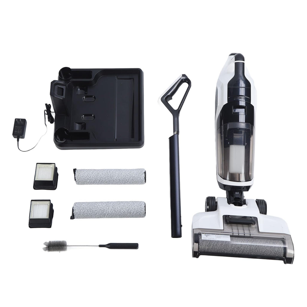 Cordless Self Wet Dry Vacuum Cleaner for Multi Surface LED Display US Plug White, All in One Upright Carpet Vacuum Cleaner for Home Use