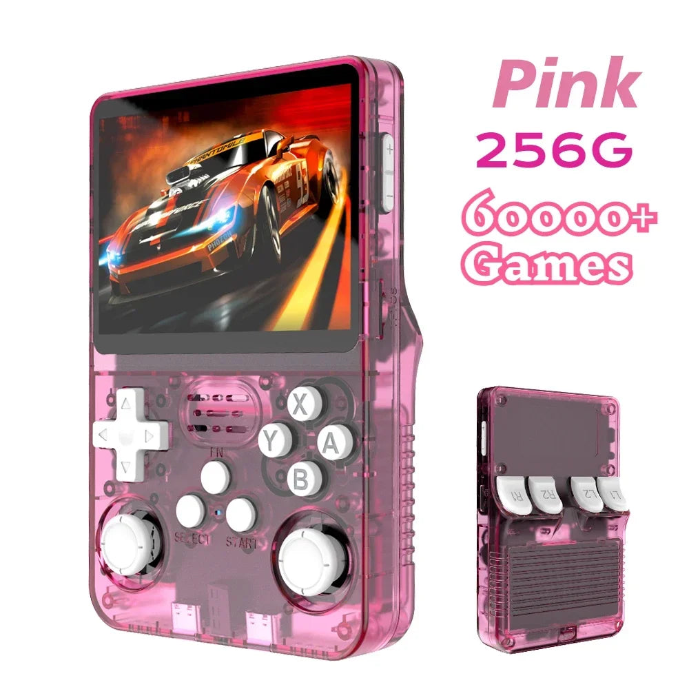 BOYHOM 256G Open Source R36S Retro Game Console - 3.5" IPS Portable Linux ARKOS Handheld | Best Gaming Gift (64G/128G Options)