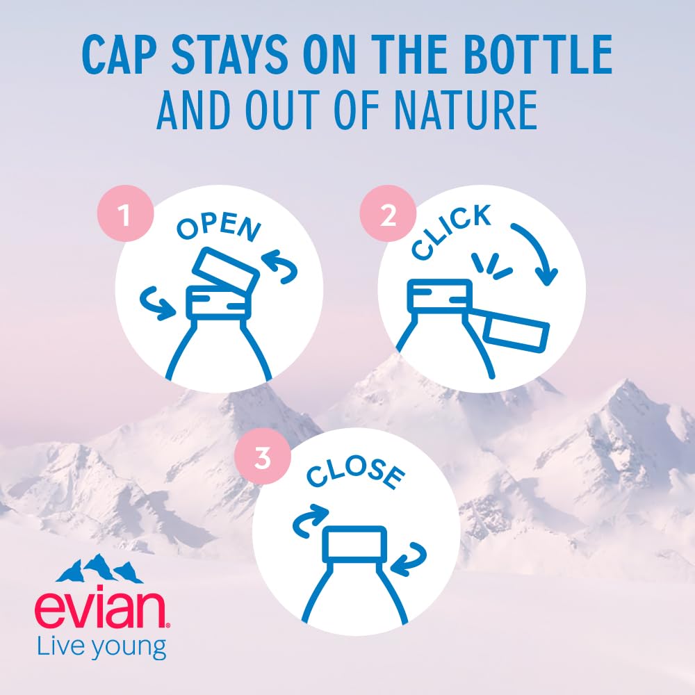 Evian Pet, Pack of 6, Disposable (6 x 1.5 L)
