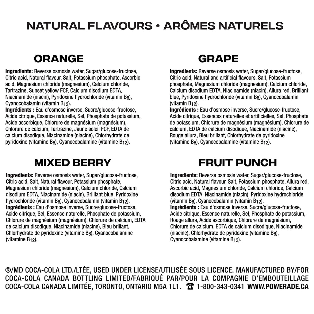 Powerade, Team Pack 591ml Bottles, Pack of 24