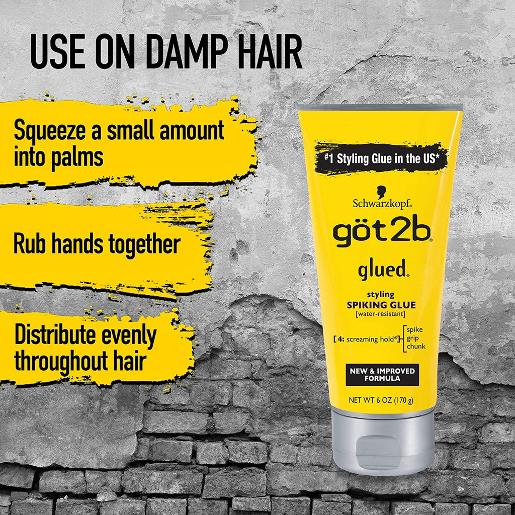 Got2b Spiking Glue Size 6z Got2b Glued Styling Spiking Gel