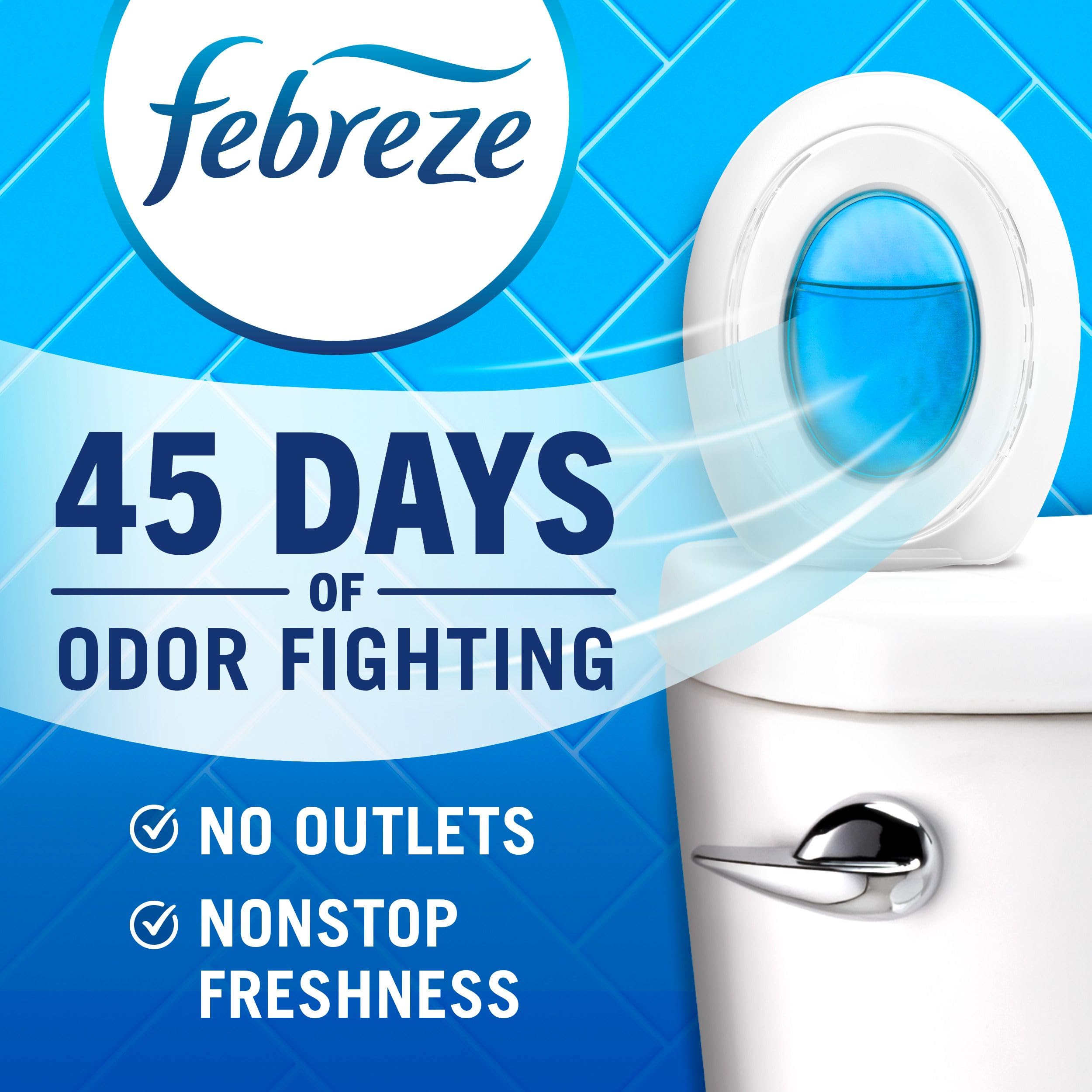 Febreze Small Spaces Air Freshener, Odor Eliminator, Gain Original, 2 count