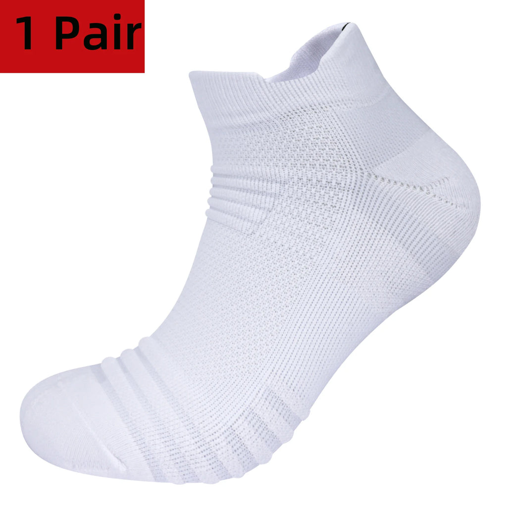 6/12Pairs Breathable Mesh Athletic Terry Socks Cushioned Moisture-managing and Durable Reduces Foot for Running Hiking & Sports