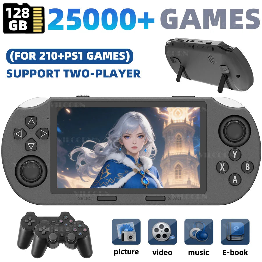 SF3000 Retro Handheld Game Console 4.5inch IPS Portable Video Game Console 20000 Games Pocket Video Player