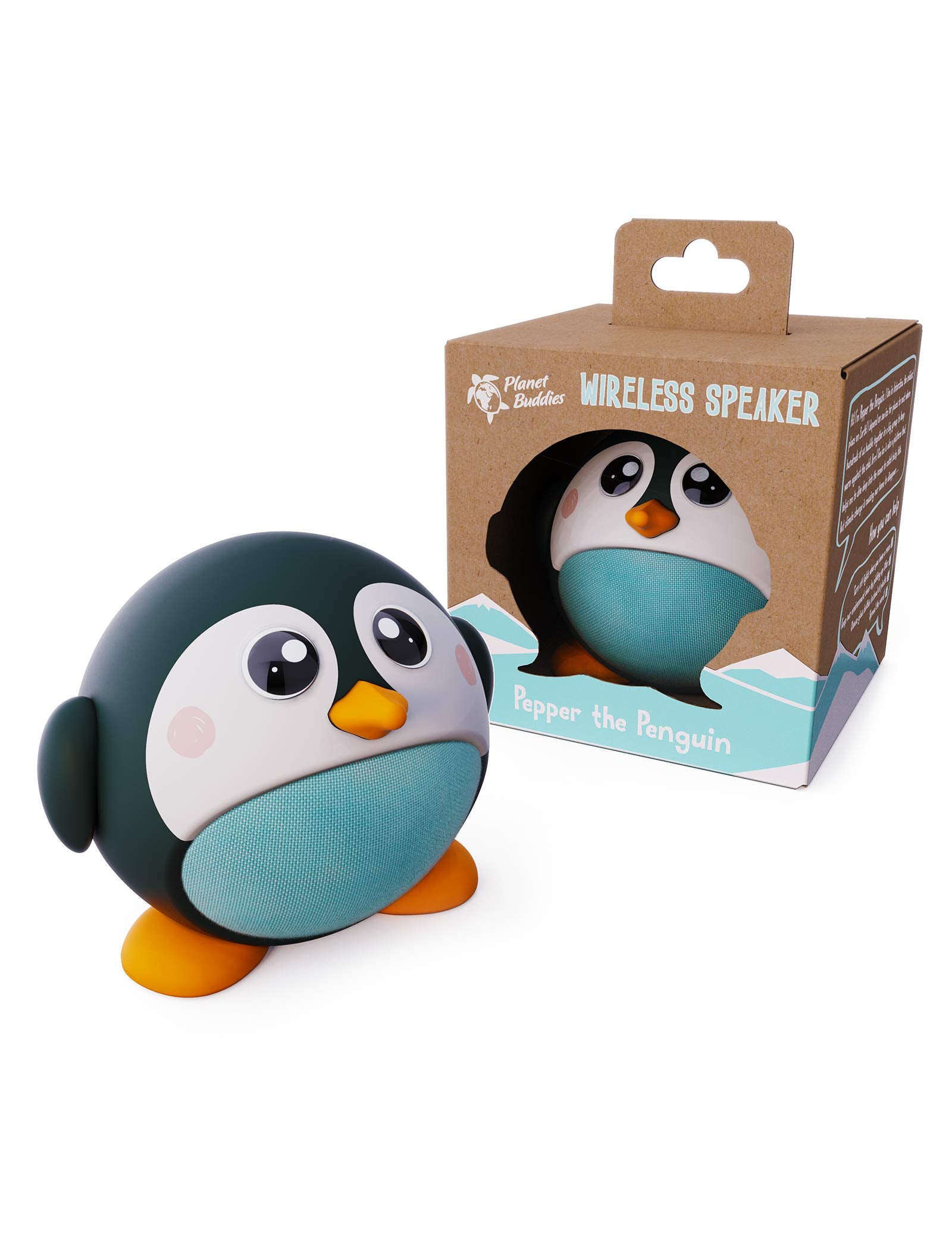 Planet Buddies Owl, Bluetooth Speakers Portable with Great Sound, 33-Foot Bluetooth Range and Built-in Mic. Wireless Speaker for iPhone, Samsung, and More