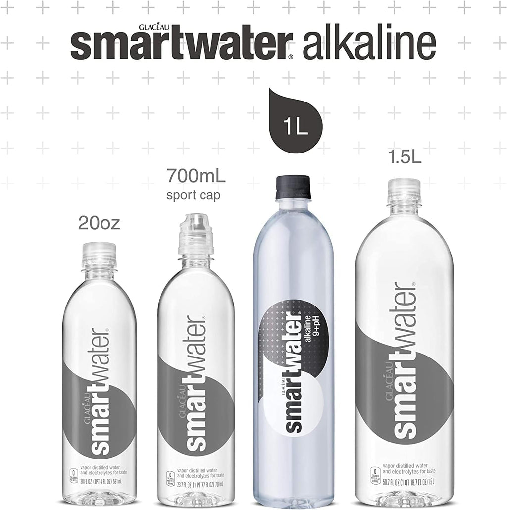 smartwater Smart Water, Mineralized Treated Water with Alkaline 9+ph