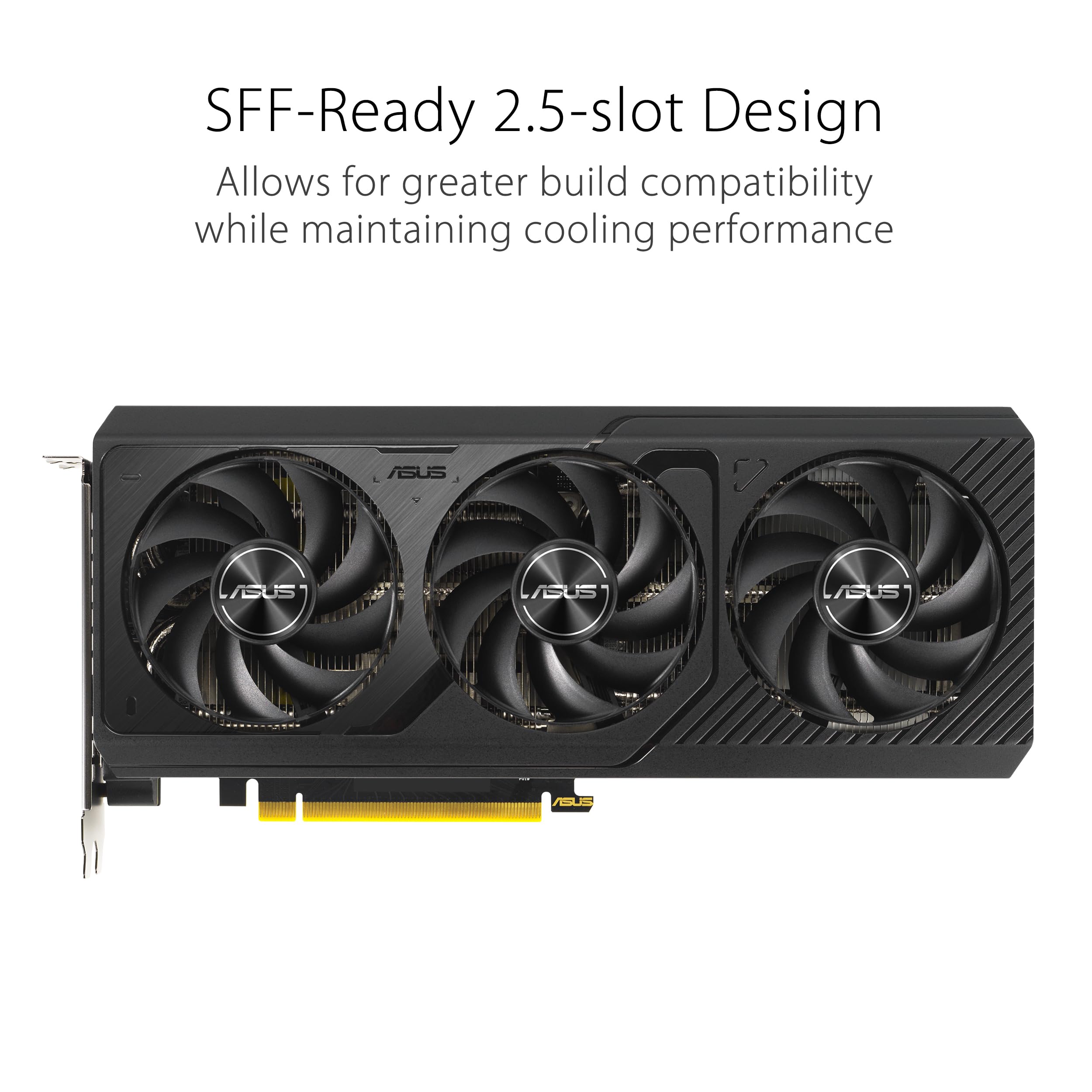 ASUS The SFF-Ready Prime GeForce RTX™ 5070 OC Edition 12GB GDDR7 Graphics Card (PCIe® 5.0, 12GB GDDR7, HDMI®/DP 2.1, 2.5-Slot, Axial-tech Fans, Dual BIOS)