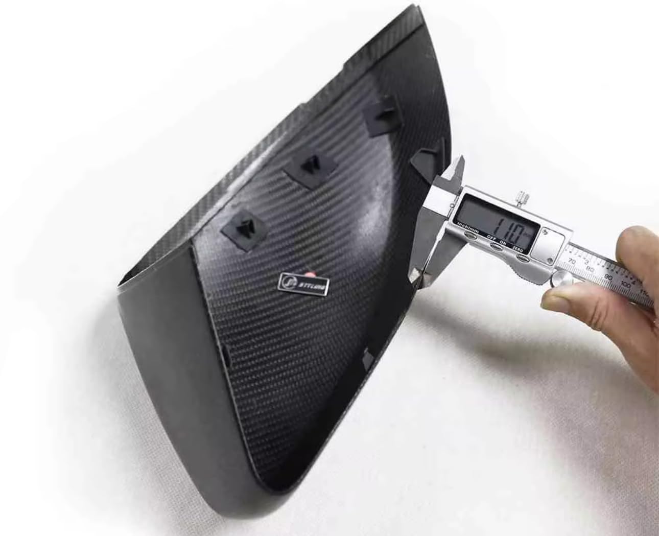 Genuine Carbon Fiber Rearview Mirror Cover For Land Rover Evoque 2016-2019,Land Rover Discovery Sport 2015-2019,Jaguar F-Pace X761, Range Rover Sport,SVR 2015-2022(Real Carbon Fiber Premium Like OEM)