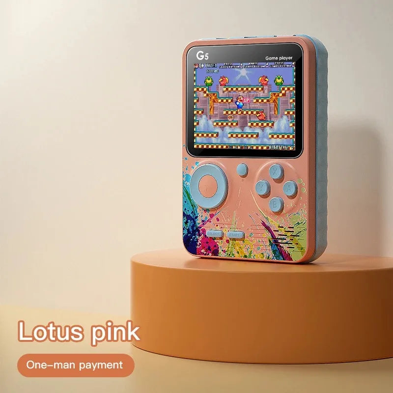 G5 500 In 1 MINI Video Game Handheld Game Players Portable Retro Video Console Boy 8 Bit Color LCD Screen Games