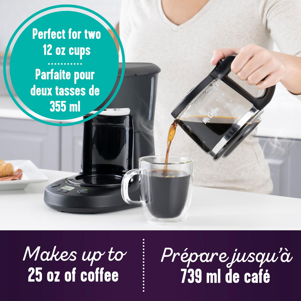 Mr. Coffee Coffee Maker, Programmable Coffee Machine with Auto Pause and Glass Carafe