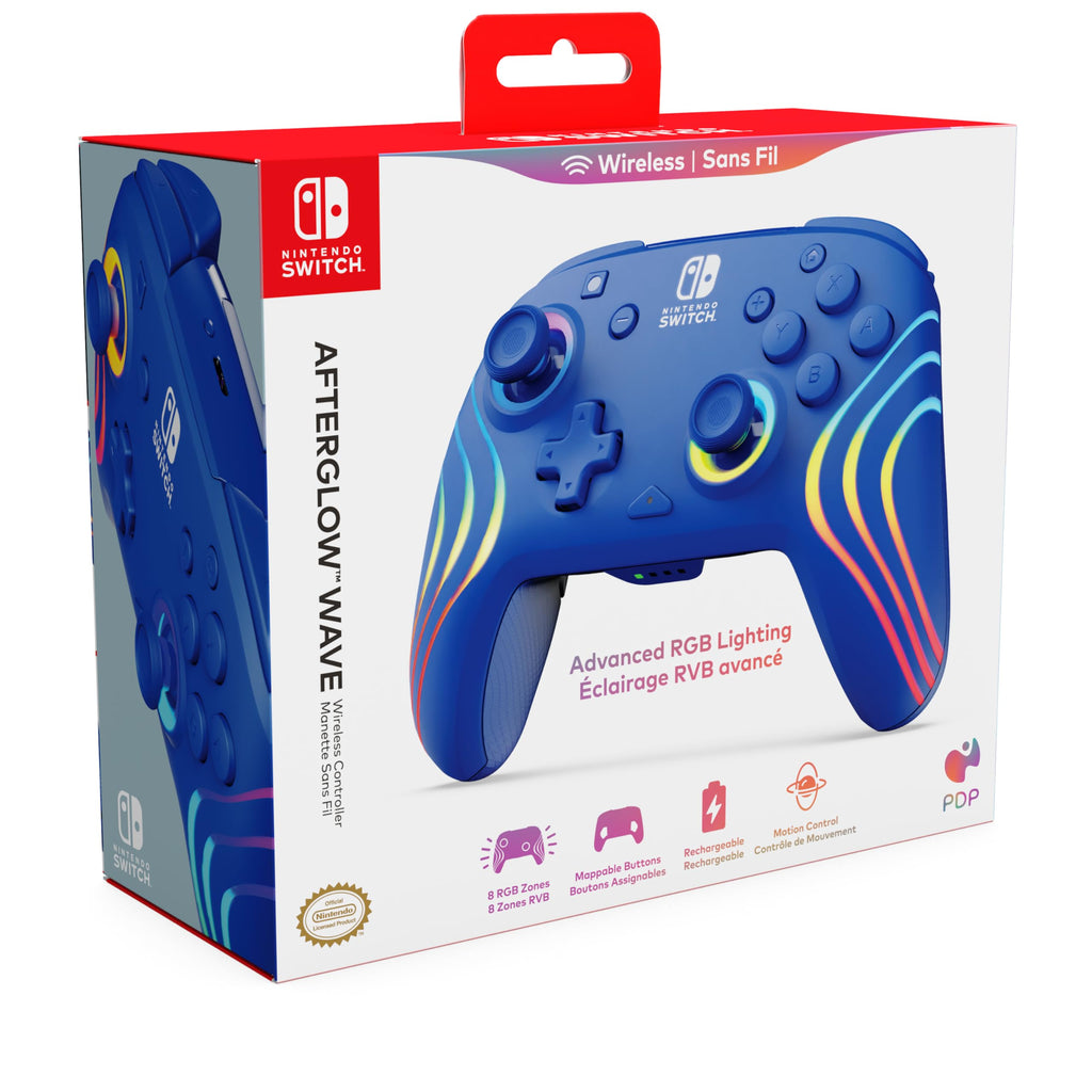 PDP Afterglow Wave Wireless Pro Controller for Nintendo Switch