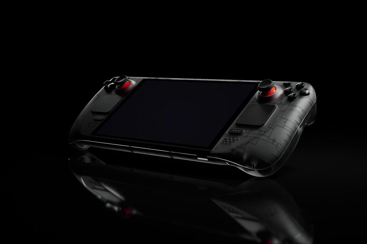 Steam Deck OLED 1TB Handheld Console - LIMITED EDITION Console with Exclusive Carry Case and Microfiber Cleaning Cloth - Special UK Edition Console Region Free Hardware with USA Plug Video Game Console