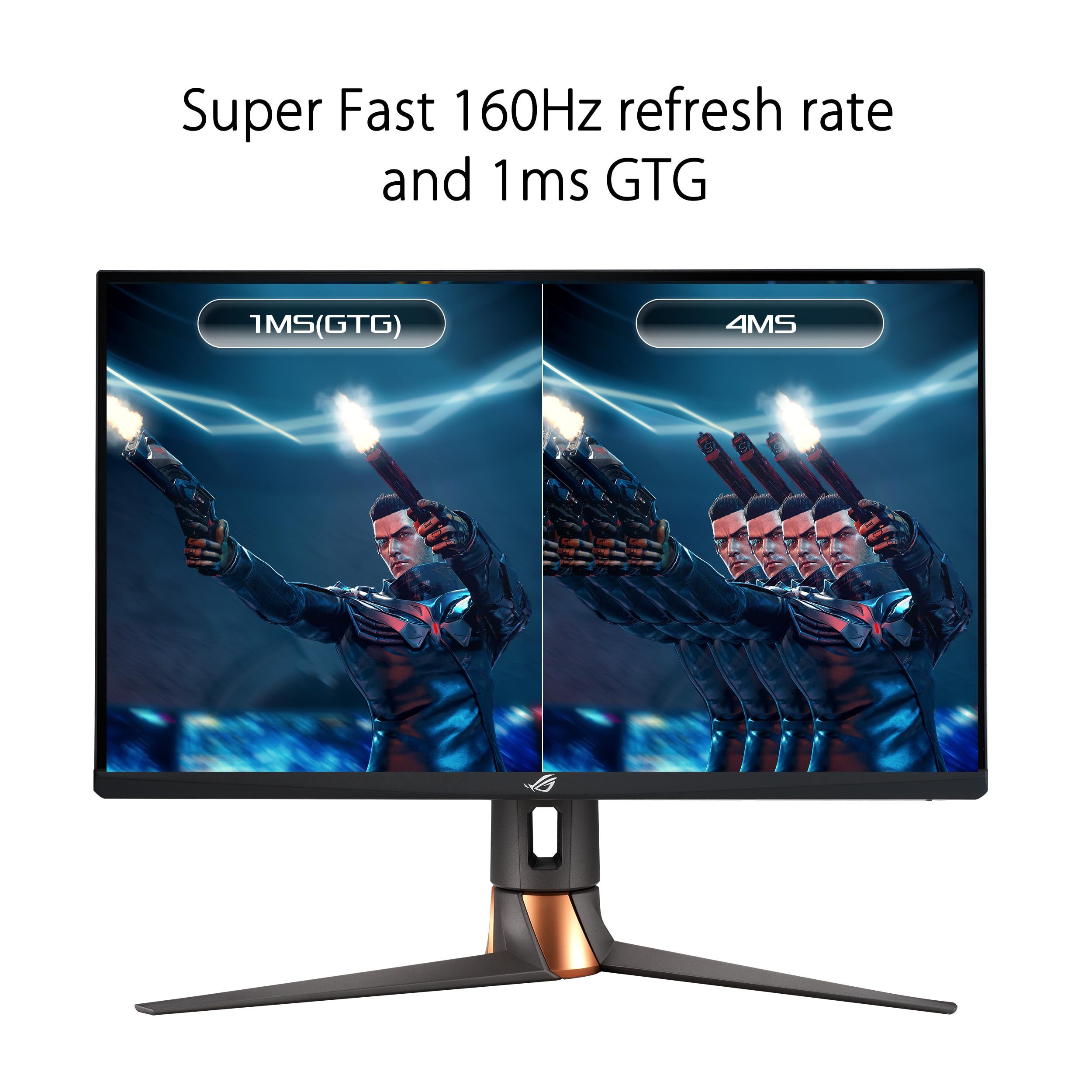 ASUS ROG Swift 27” 4K Gaming Monitor (PG27UQR) - UHD (3840 x2160), Fast IPS, 160Hz (Above 144Hz), 1ms, FreeSync Premium Pro, Variable Overdrive, DisplayPort, HDMI, DisplayHDR 600, 96% DCI-P3