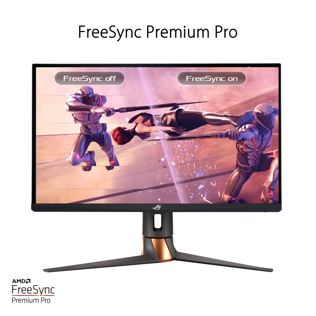 ASUS ROG Swift 27” 4K Gaming Monitor (PG27UQR) - UHD (3840 x2160), Fast IPS, 160Hz (Above 144Hz), 1ms, FreeSync Premium Pro, Variable Overdrive, DisplayPort, HDMI, DisplayHDR 600, 96% DCI-P3