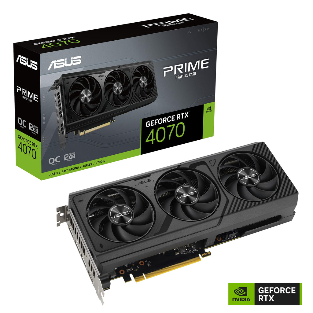 ASUS The SFF-Ready Prime GeForce RTX™ 5070 OC Edition 12GB GDDR7 Graphics Card (PCIe® 5.0, 12GB GDDR7, HDMI®/DP 2.1, 2.5-Slot, Axial-tech Fans, Dual BIOS)