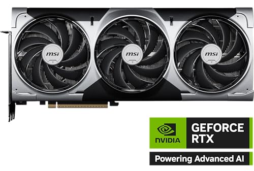 MSI Gaming RTX 5090 32G Ventus 3X OC Graphics Card (32GB GDDR7, 512-bit, Extreme Clock 2452 MHz, DisplayPort x3 2.1a, HDMI 2.1b, NVIDIA Blackwell Architecture)