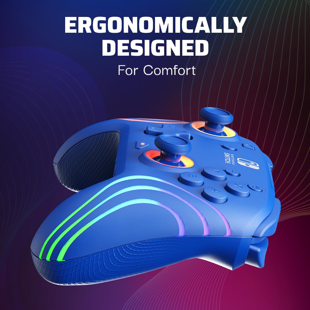 PDP Afterglow Wave Wireless Pro Controller for Nintendo Switch