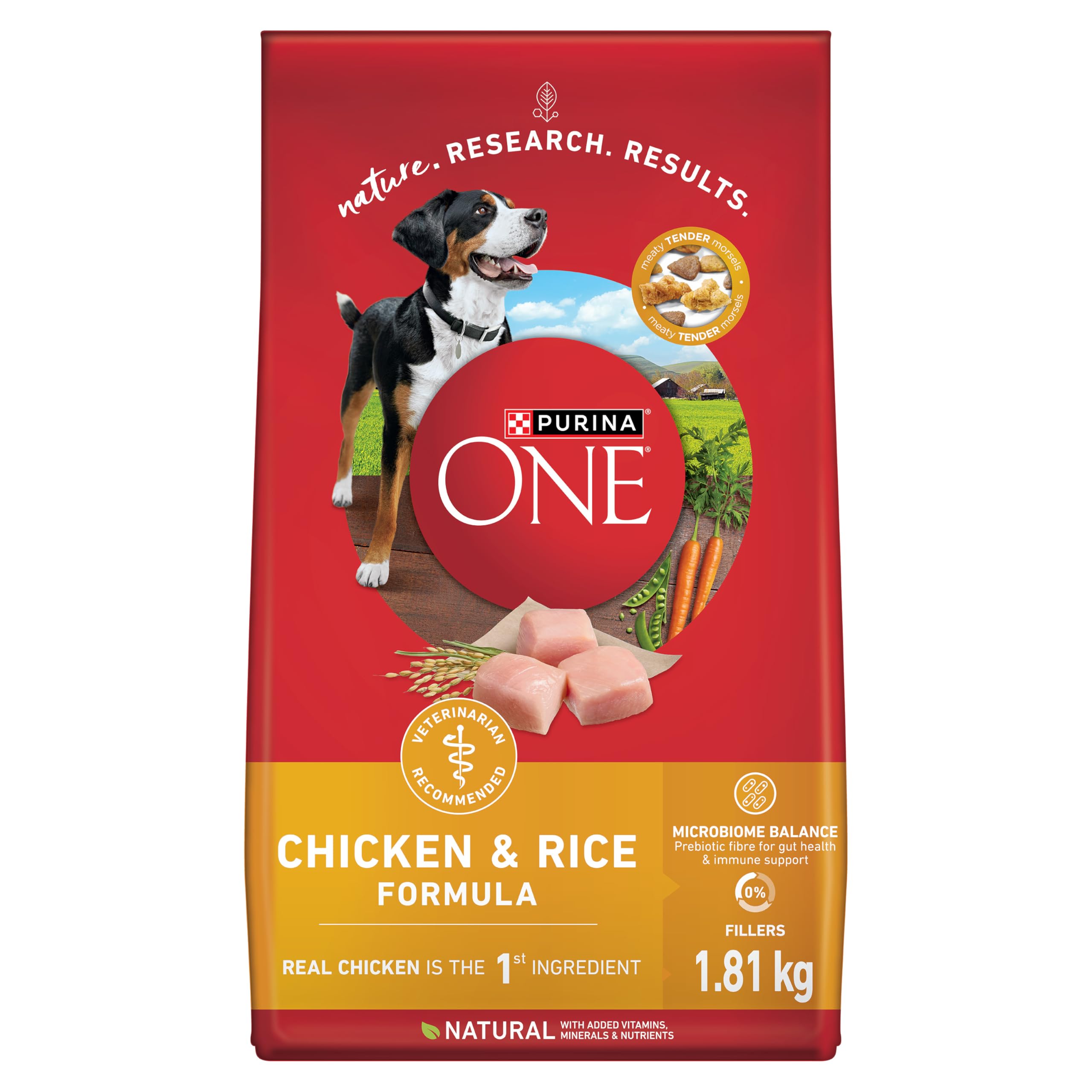 Purina ONE Dry Dog Food, Microbiome Balance Chicken & Rice Formula
