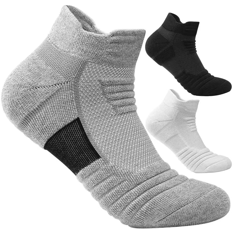 6/12Pairs Breathable Mesh Athletic Terry Socks Cushioned Moisture-managing and Durable Reduces Foot for Running Hiking & Sports