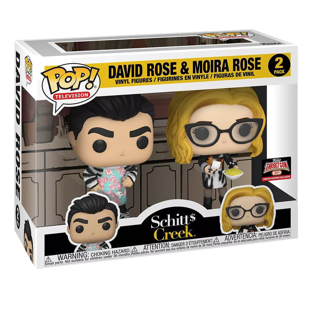 Funko Pop! Television David Rose & Moira Rose Schitts Creek 2 Pack Target Con 2021 Exclusive