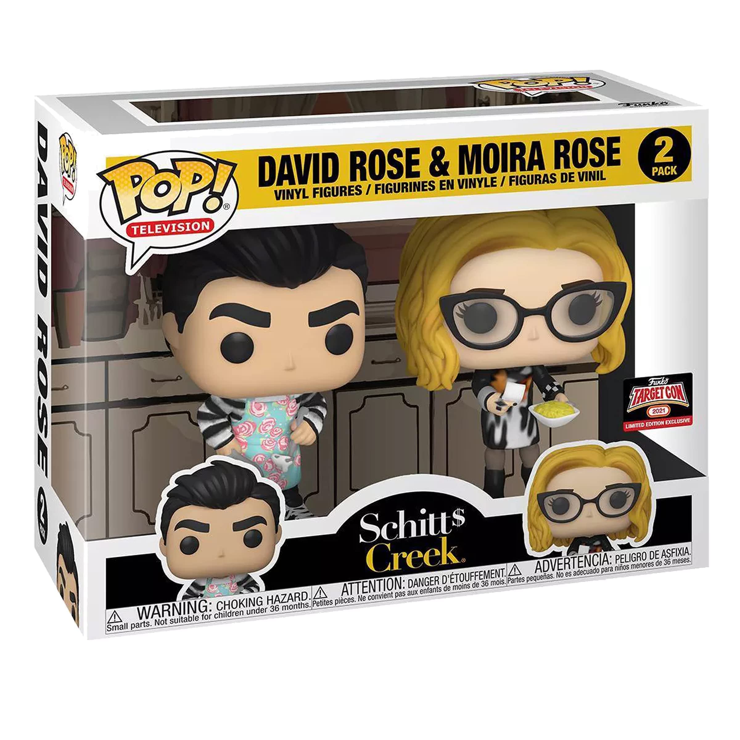 Funko Pop! Television David Rose & Moira Rose Schitts Creek 2 Pack Target Con 2021 Exclusive