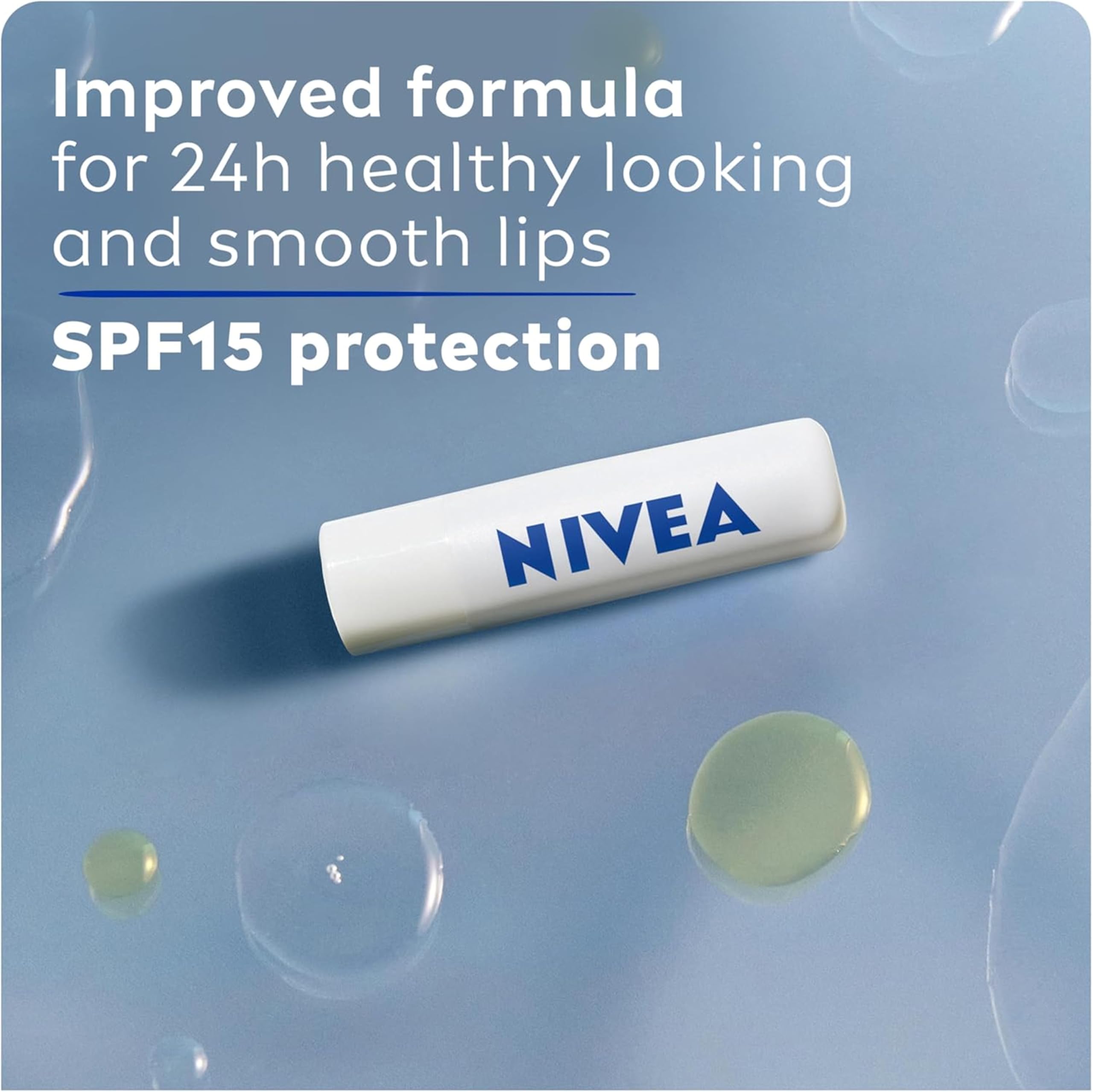 NIVEA Hydro Care Lip Balm, (2 X 4.8g) | Made with Aloe Vera & Shea Butter, 24H Hydration, Transparent