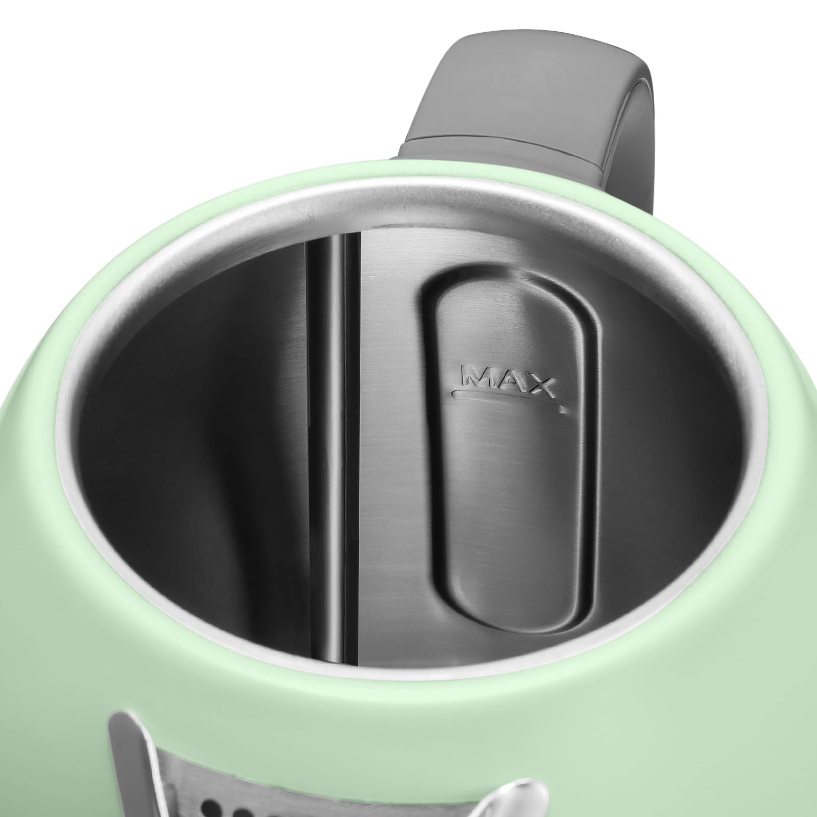 BUYDEEM K640 Stainless Steel Electric Tea Kettle with Auto Shut-Off and Boil Dry Protection, 1.7 Liter Cordless Hot Water Boiler with Swivel Base, 1440W