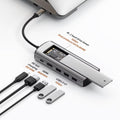 SSD Hub 6 in 1 USB c Hub Type-C to PD HD-MI USB3.0, USB2.0*2 SSD Hard Drive Box Single Agreement