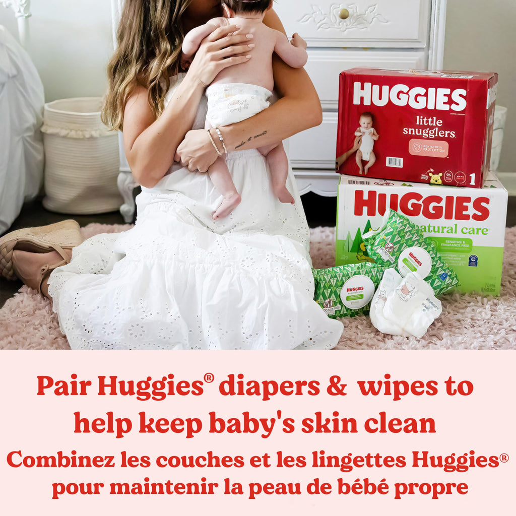 Baby Wipes, Huggies Natural Care Sensitive, UNSCENTED, Hypoallergenic