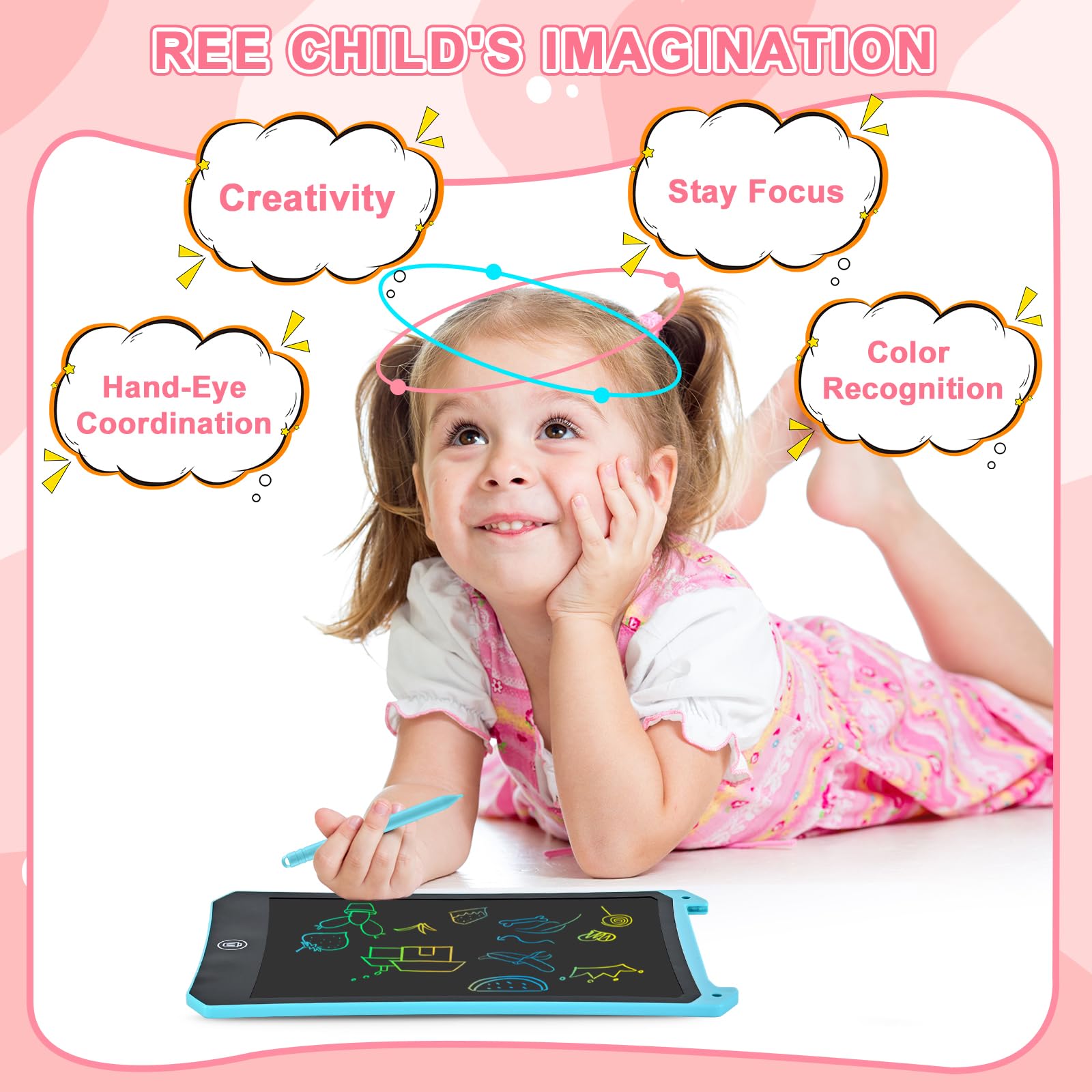 cimetech LCD Wirting Tablet Doodle Board for Kids Toys