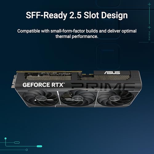 ASUS The SFF-Ready Prime GeForce RTX™ 5070 OC Edition 12GB GDDR7 Graphics Card (PCIe® 5.0, 12GB GDDR7, HDMI®/DP 2.1, 2.5-Slot, Axial-tech Fans, Dual BIOS)
