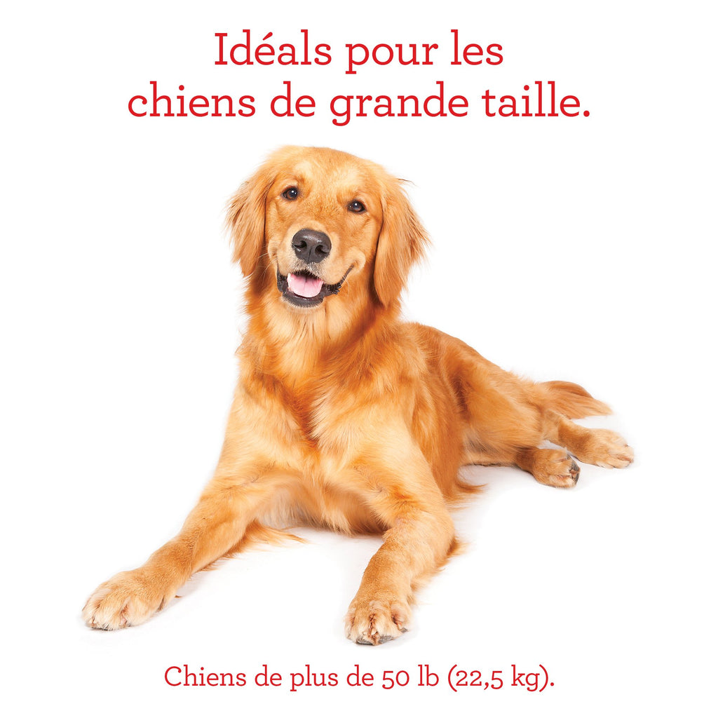 Milk-Bone Original Crunchy Biscuit Dog Treats with Real Chicken Helps Clean Teeth, Large Size Snacks for Big Dogs, 900g Box