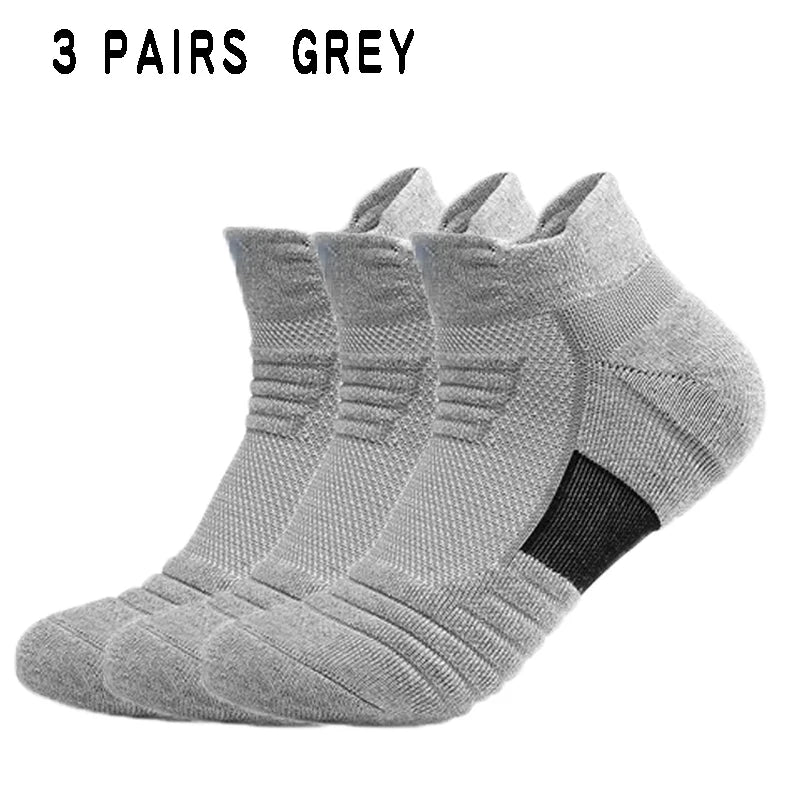 6/12Pairs Breathable Mesh Athletic Terry Socks Cushioned Moisture-managing and Durable Reduces Foot for Running Hiking & Sports