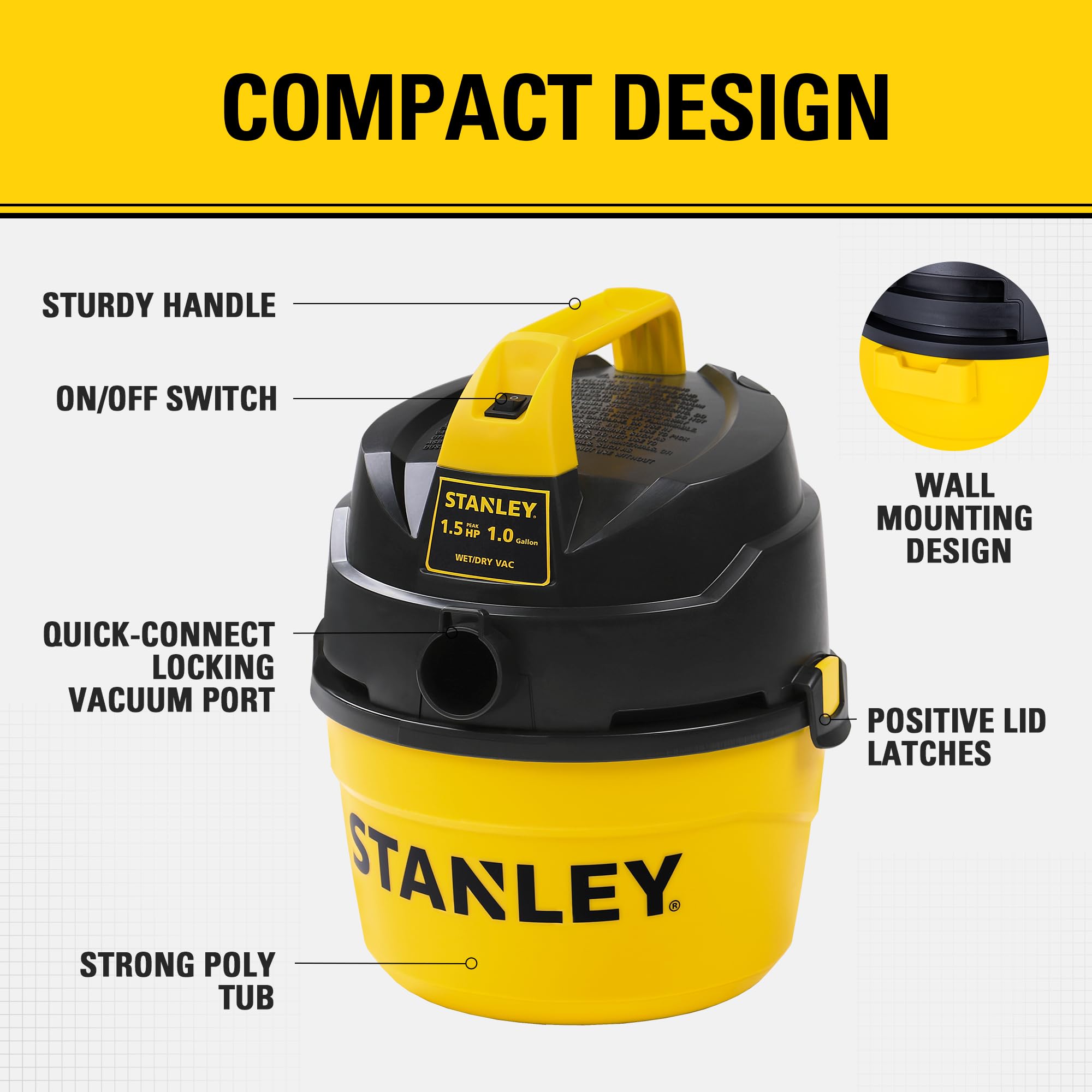 Stanley 4 hp Wet/Dry Vacuum