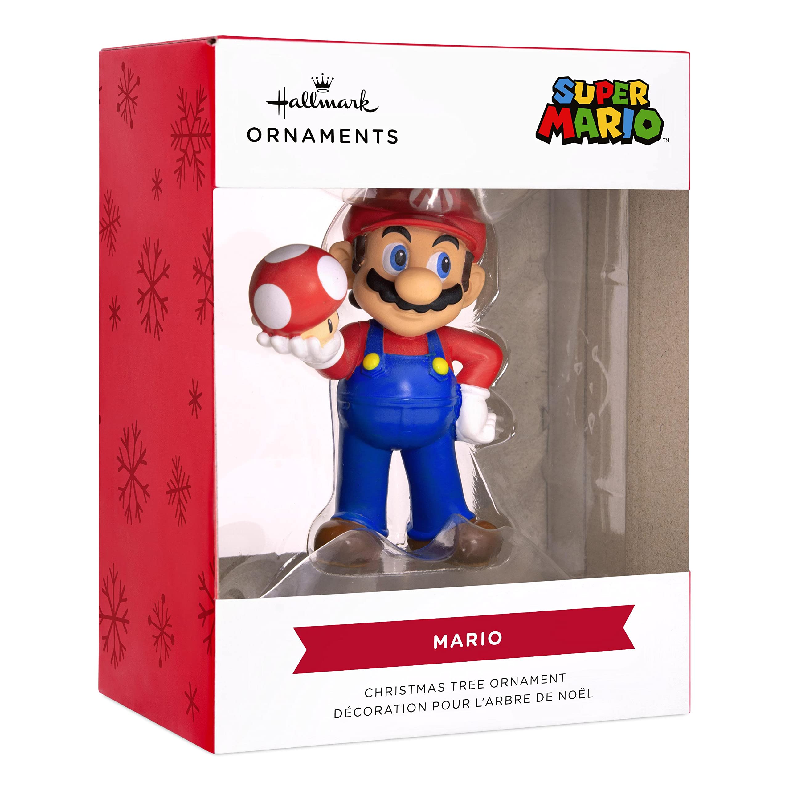 Hallmark Nintendo Super Mario with Super Mushroom Christmas Ornament (0002HCM9092)