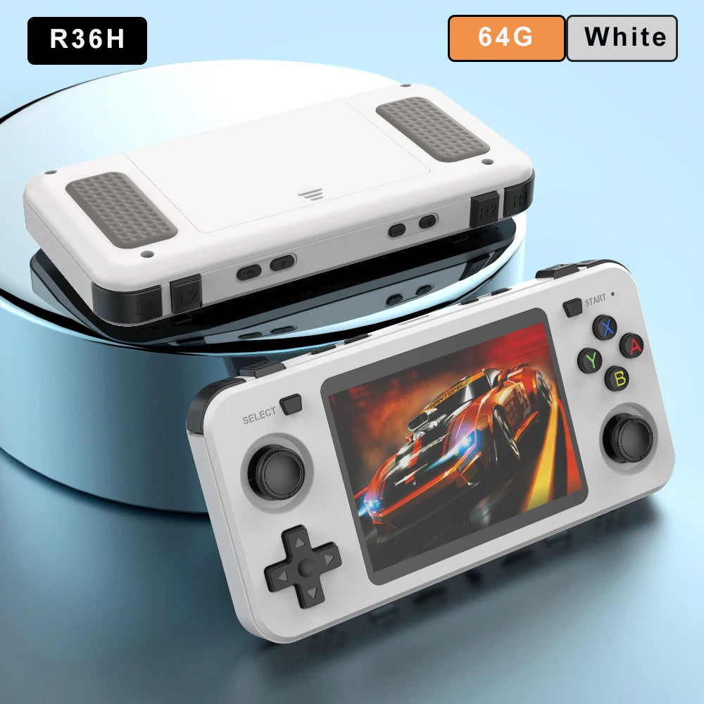 New R36H Retro Handheld Game Console Open Source Portable Pocket Video Player 64GB 128GB 3.5 Inch Kids Gift Christmas gift