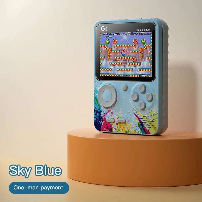 G5 500 In 1 MINI Video Game Handheld Game Players Portable Retro Video Console Boy 8 Bit Color LCD Screen Games