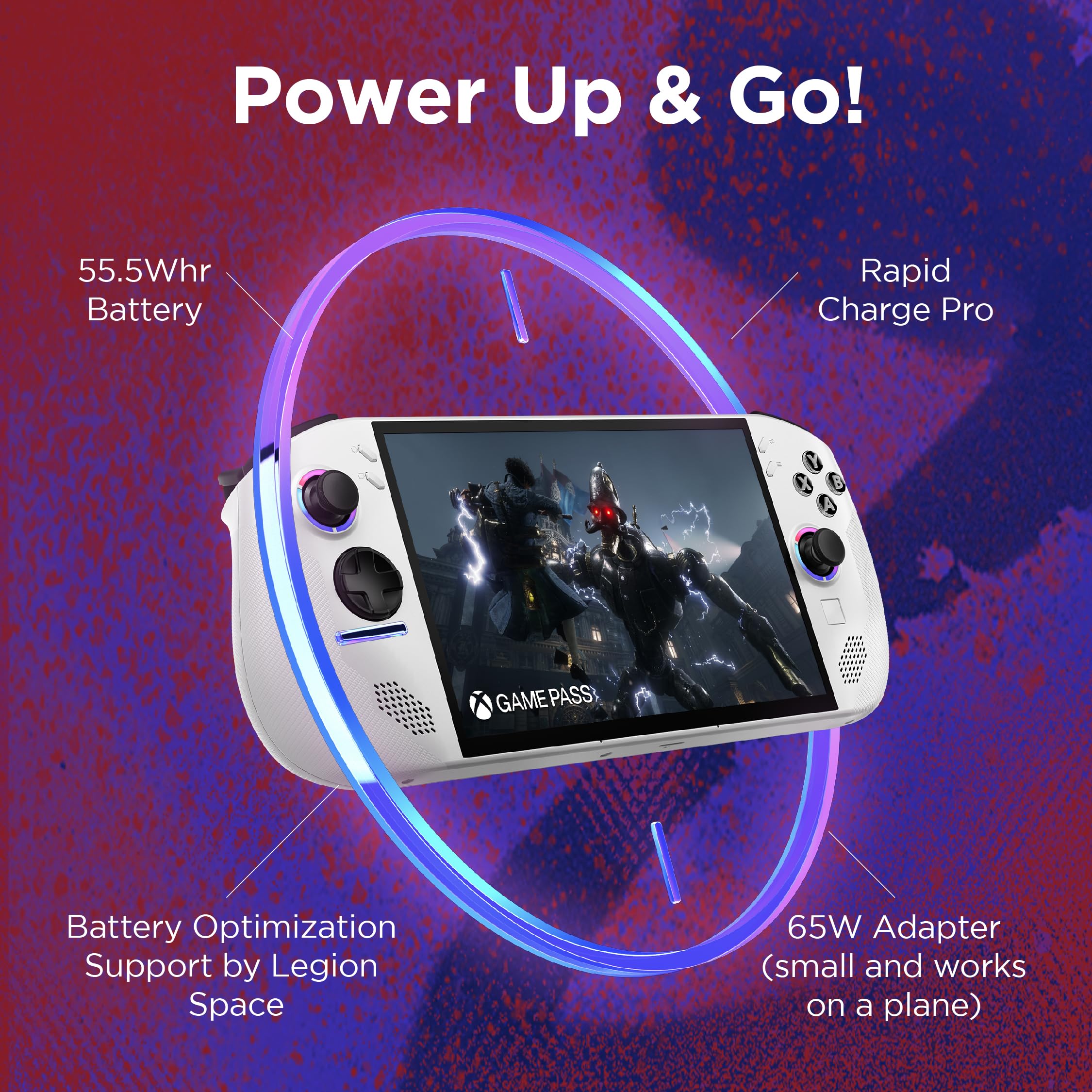 Lenovo Legion Go S Gaming Console | 8 Inches WUXGA Touch Display | 120Hz | AMD Ryzen Z2 Go | 16GB RAM | 512GB SSD | Windows 11 | Glacier White