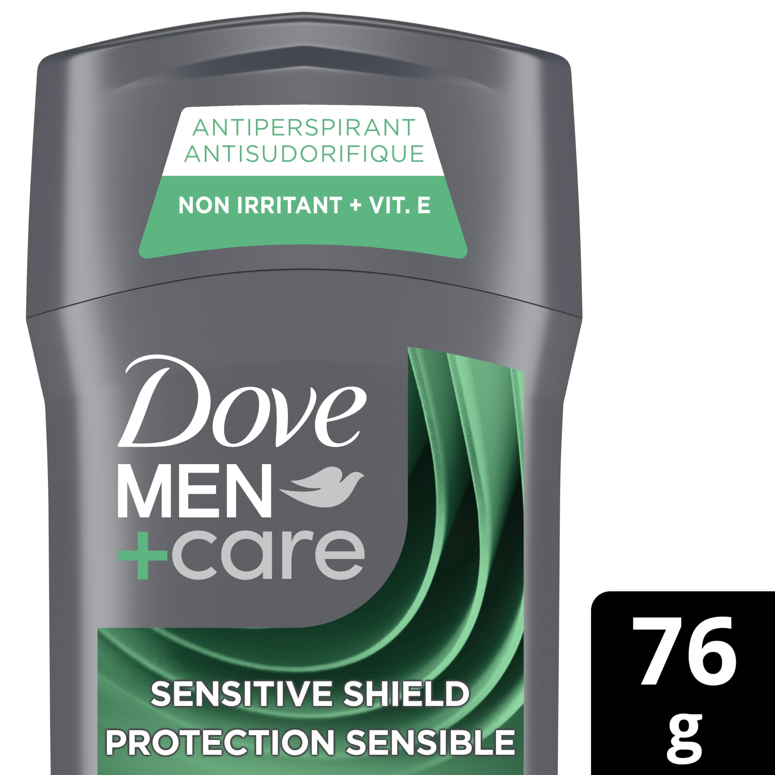 Dove Men+Care Antiperspirant Stick for 72H sweat & odour protection Sensitive Shield with vitamin E and ¼ moisturizing cream, 76g