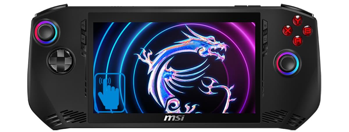 MSI Claw AI Powered Handheld Gaming Device 7" 120 Hz Touch WVA FHD Display (Intel Ultra 5-135H, 16GB LPDDR5, 1TB SSD, FP Reader, Thunderbolt 4, WiFi 7, Micro SD Reader, Win11Pro) w/Dockztorm Hub
