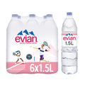 Evian Pet, Pack of 6, Disposable (6 x 1.5 L)