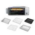 Ninja FT205CO 10-in-1 Digital Air Fry Oven with Extra Large Capacity, Extended Height, Stainless Steel Body, and Temperature Control (Silver and Black, Renewed)