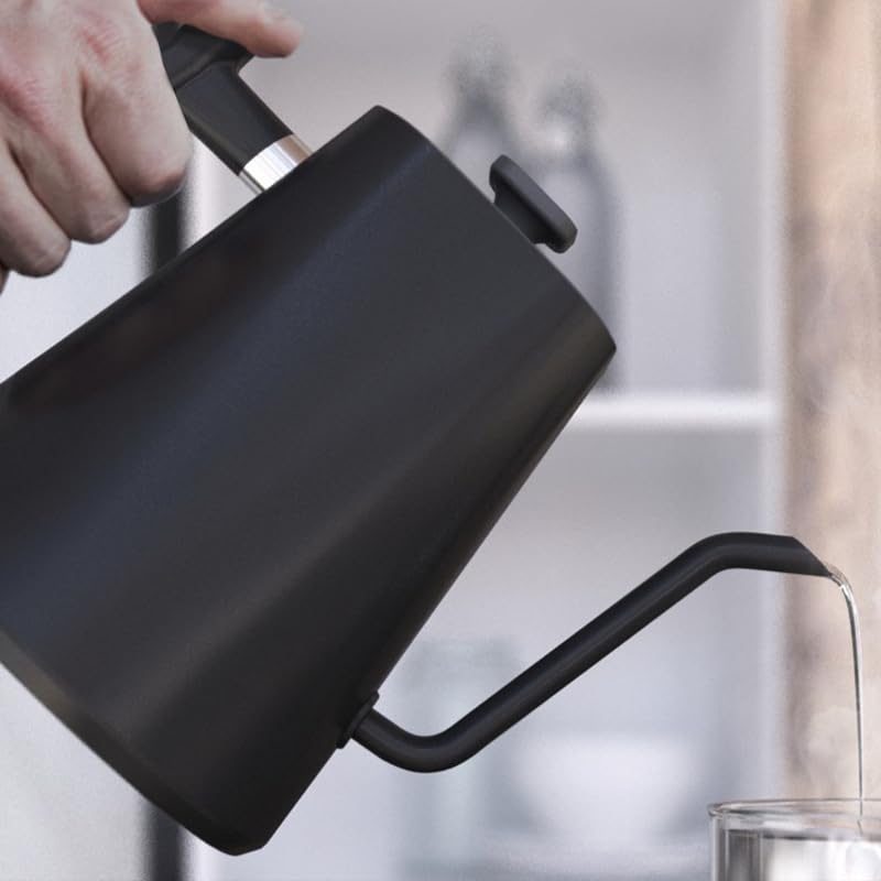 VICBINLY Electric Gooseneck Kettle, 1.0L Pour Over Kettle and Coffee Kettle, 100% Stainless Steel Inner Lid and Bottom, 1200 Watt Quick Heating