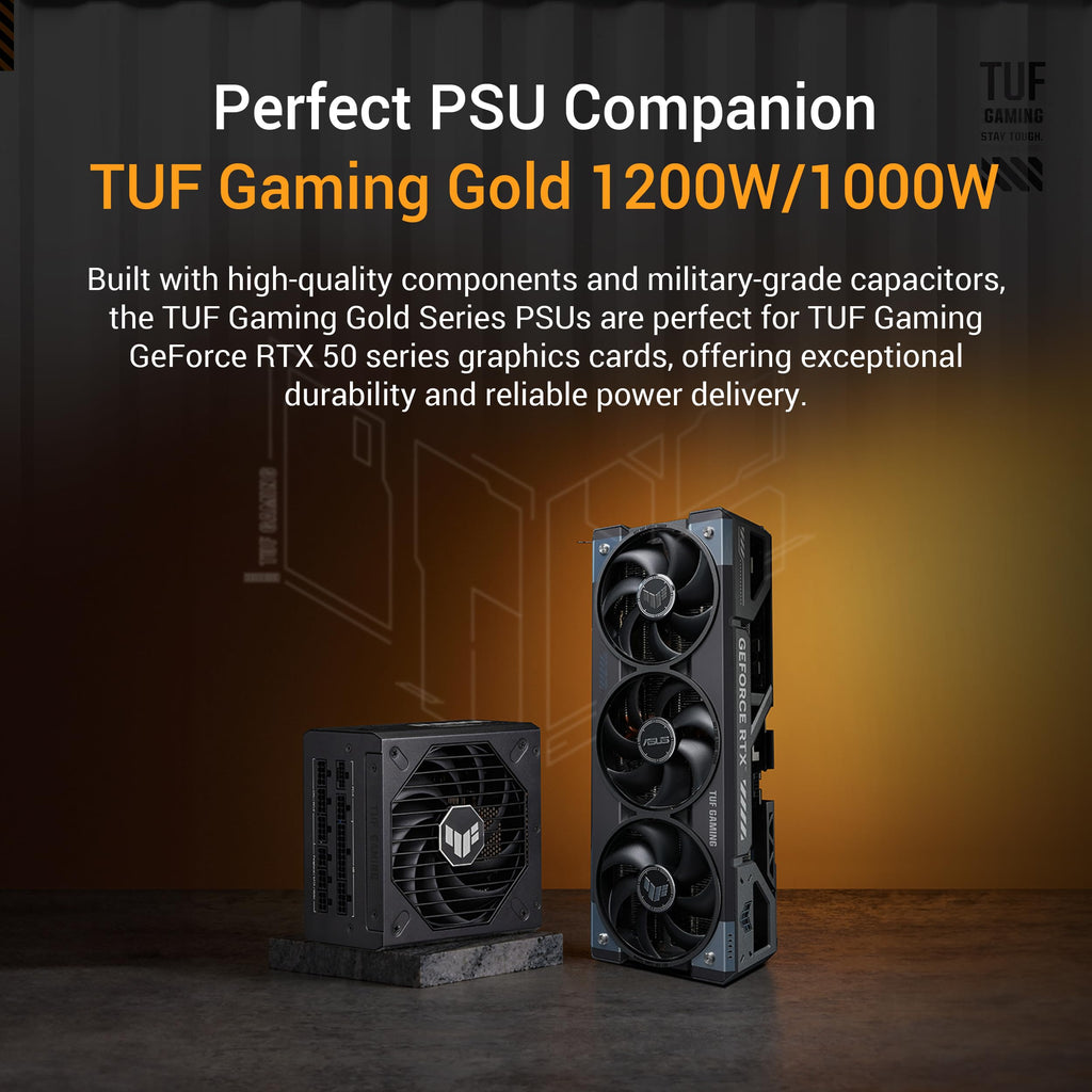 ASUS TUF Gaming GeForce RTX 5090 32GB GDDR7 OC Edition Gaming Graphics Card (PCIe 5.0, HDMI/DP 2.1, 3.6-Slot, Military-Grade Components, Protective PCB Coating, axial-tech Fans, Vapor Chamber)