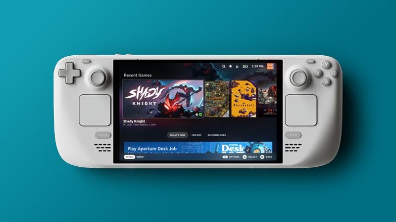 Steam Deck Limited Edition 1TB OLED White Handheld Console with Exclusive Carry Case and Microfiber Cleaning Cloth - Special UK Edition Console Region Free Hardware with USA Plug Video Game Console